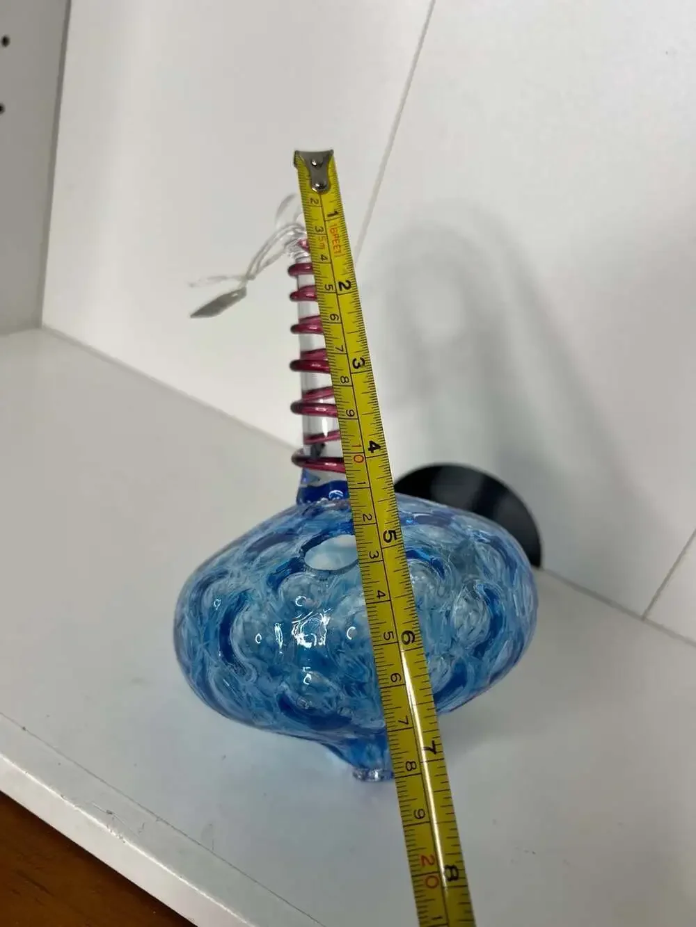 For Bird Brain Hand Blown Art Glass Teardrop Hanging Ornament